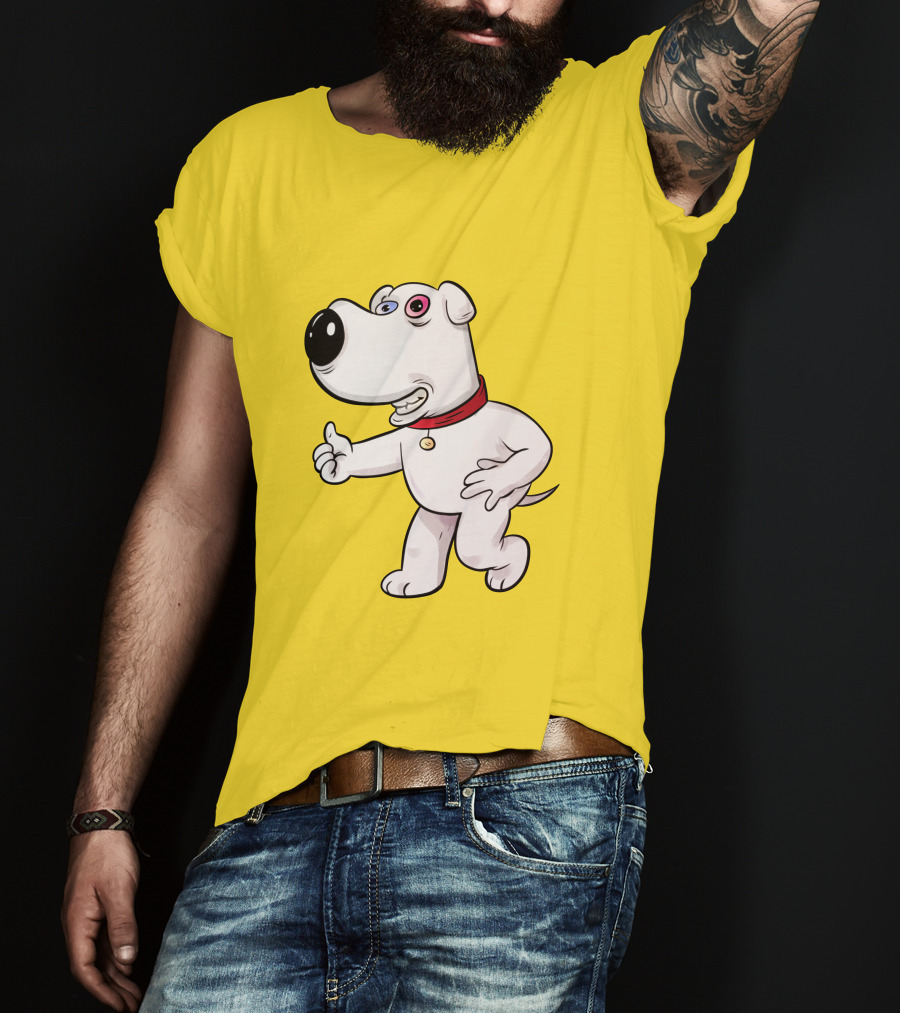 Brian Griffin Psychedelic Style Family Guy Character T-Shirt