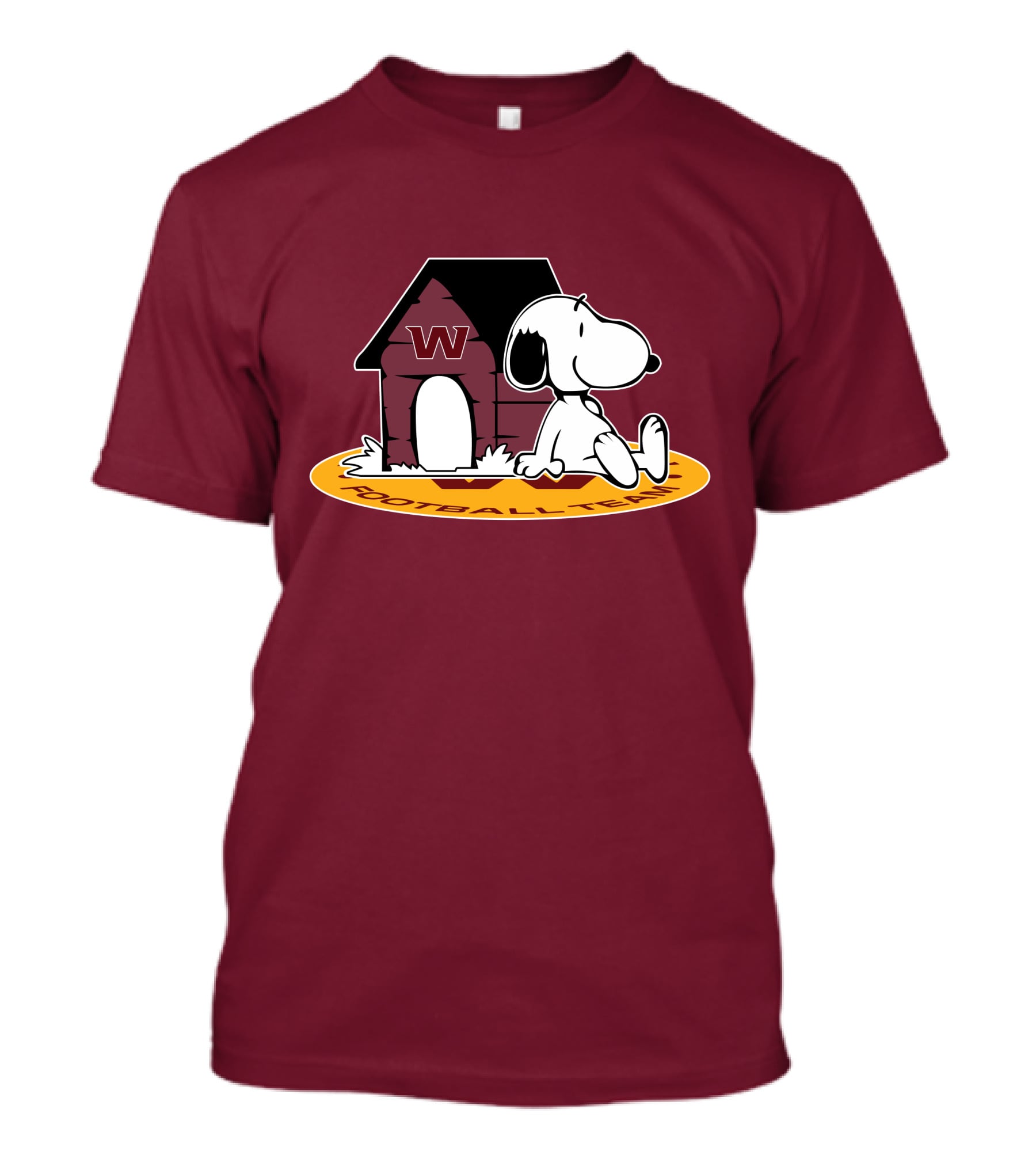 Washington Football Team Snoopy Doghouse Now And Forever T-Shirt