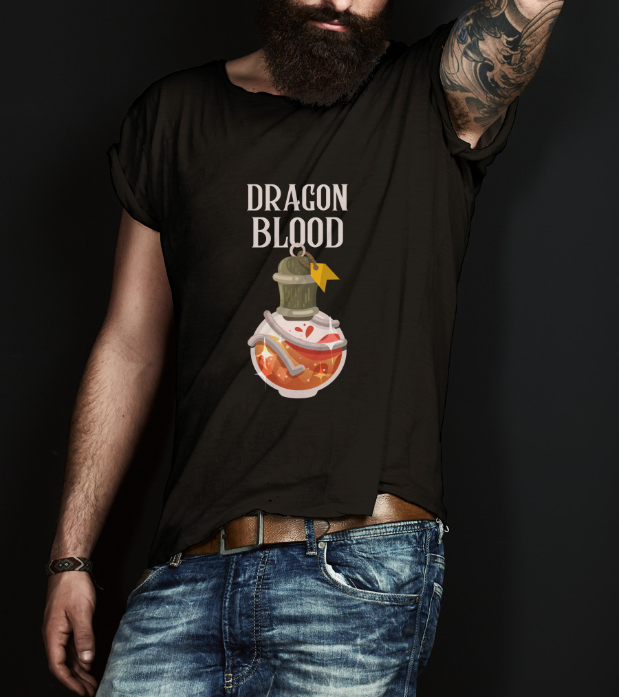 Dragon Blood Magic Potion Bottle T-Shirt