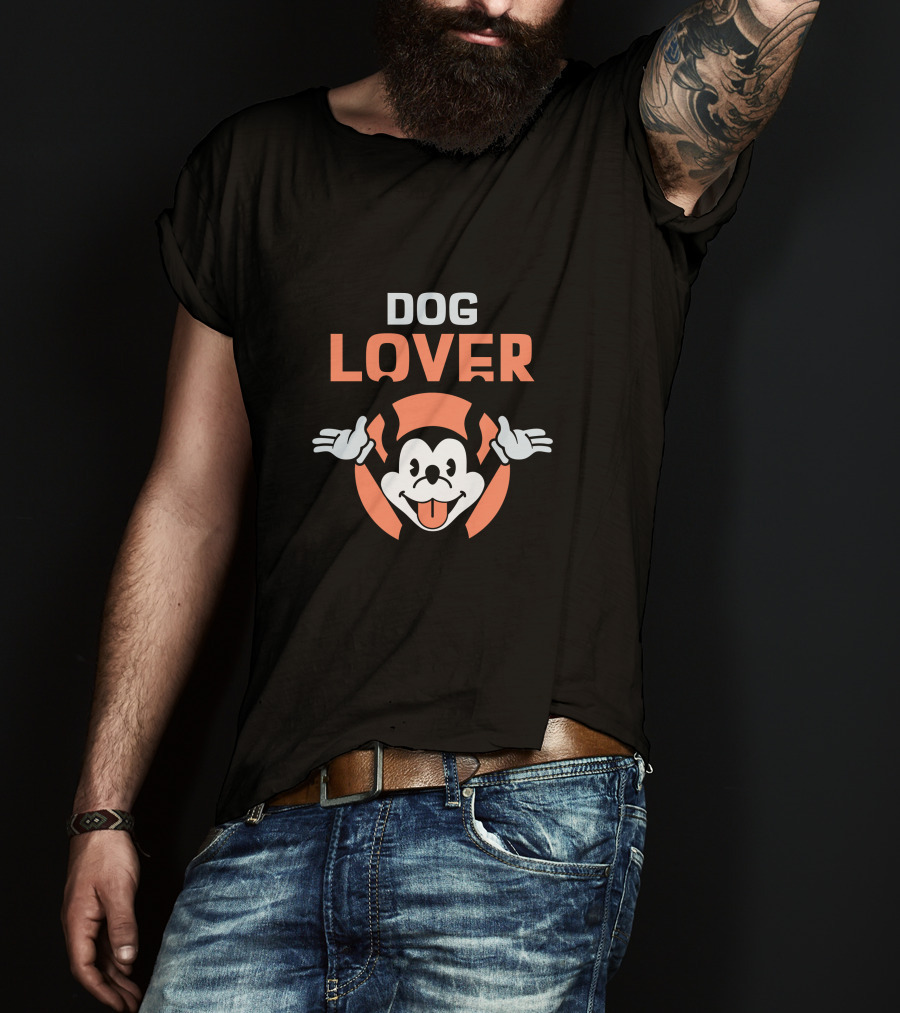 Dog Lover Screaming Cartoon Dog T-Shirt
