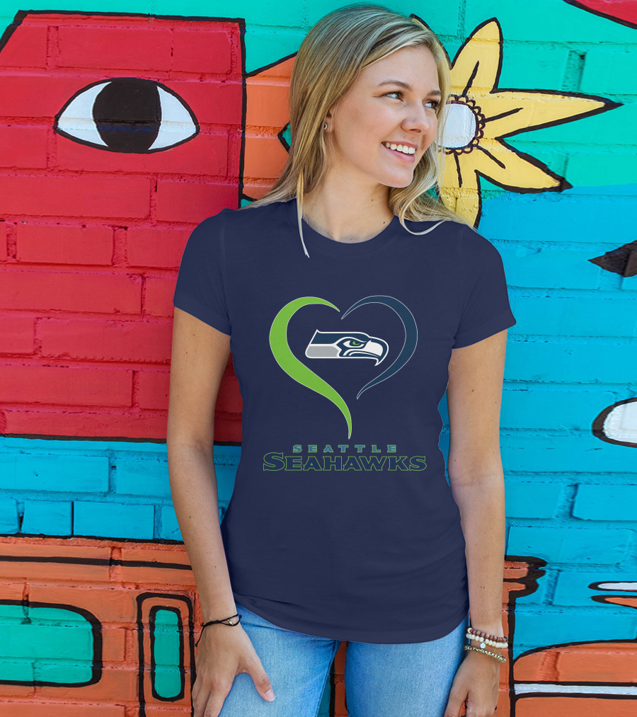 Seattle Seahawks Heart T-Shirt