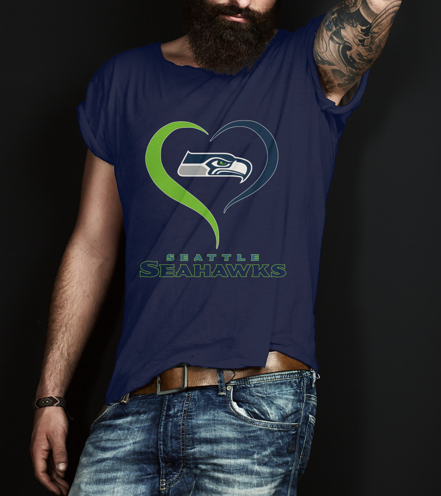 Seattle Seahawks Heart T-Shirt