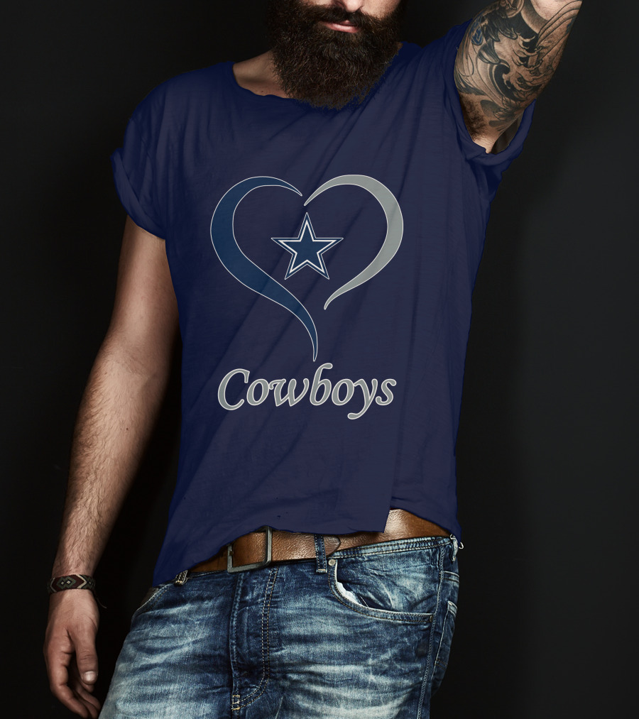 Cowboys Star Heart T-Shirt