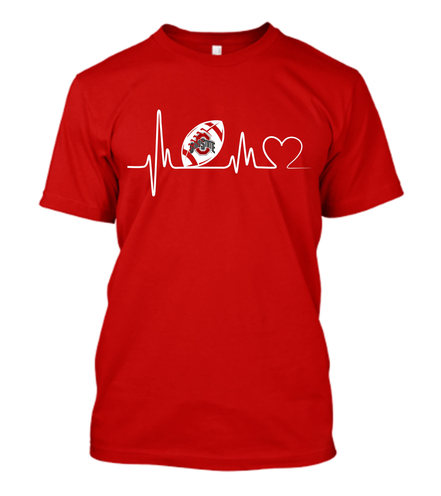 Ohio State Buckeyes Football Heartbeat T-Shirt