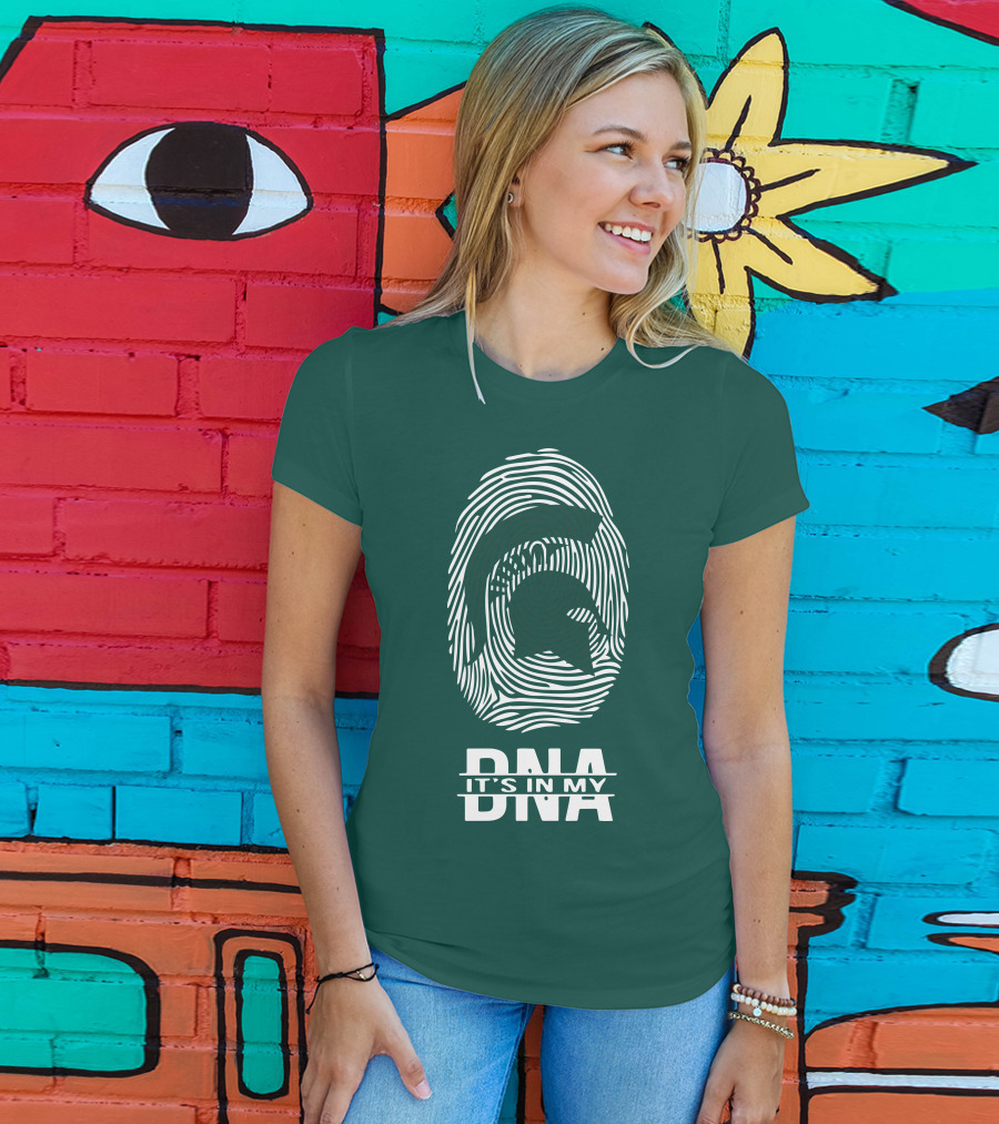 Michigan State Spartans Fingerprint It's In My DNA T-Shirt