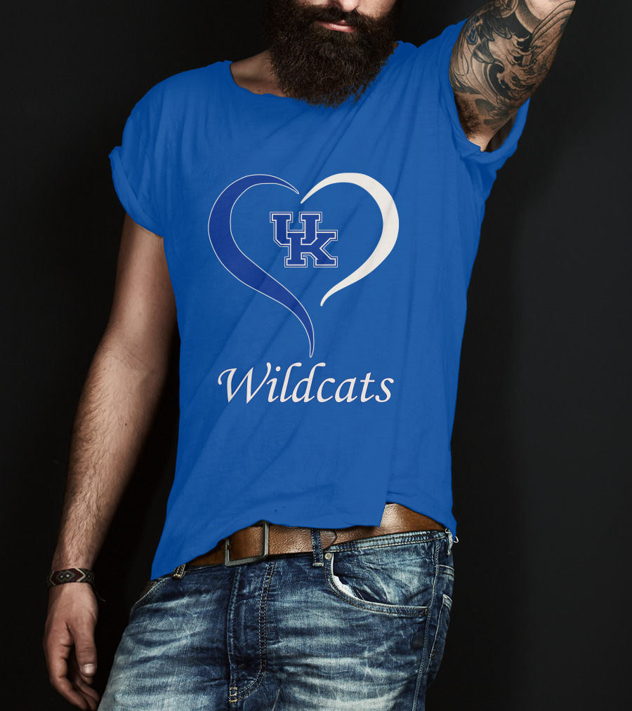 UK Wildcats Heart Wildcats T-Shirt