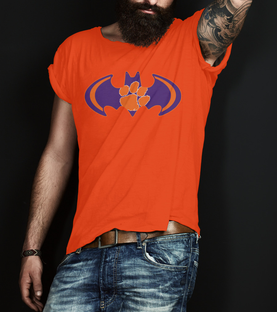 Clemson Tigers Paw Bat T-Shirt
