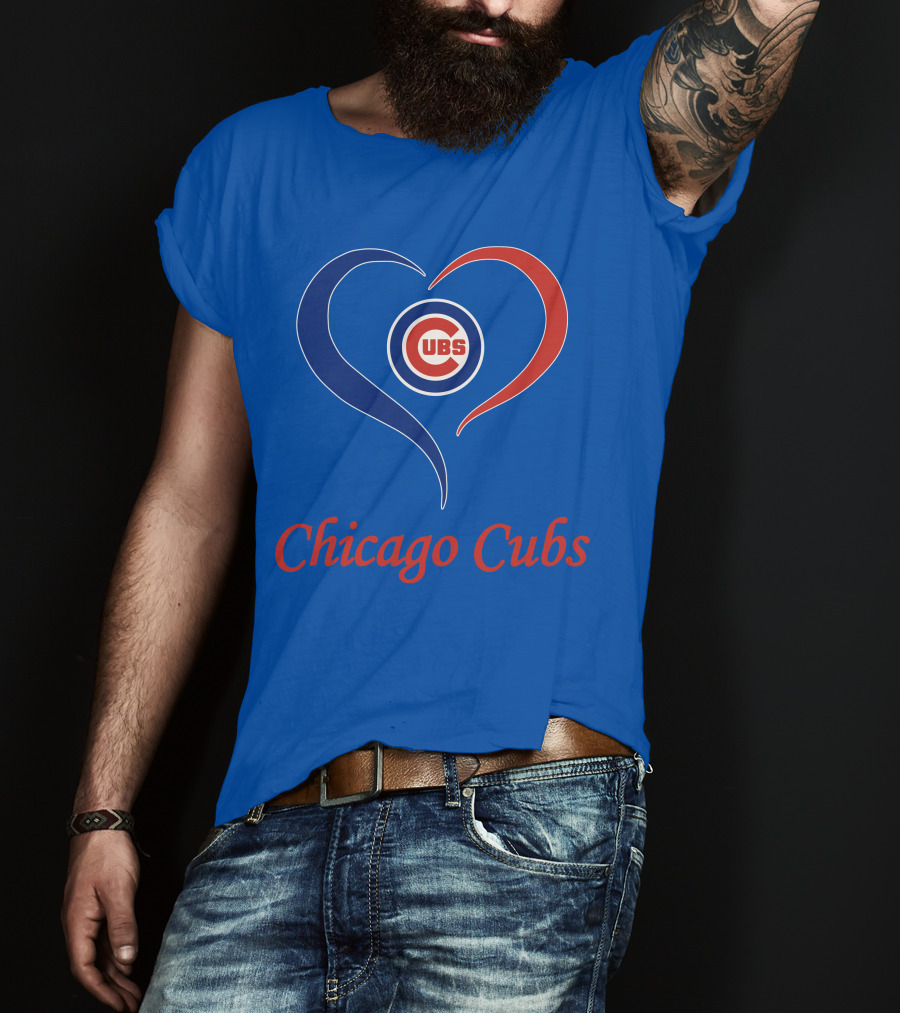 Chicago Cubs Heart Symbol Cubs T-Shirt