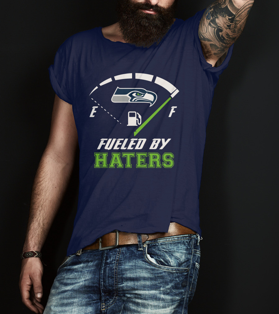 Seattle Seahawks Fueled By Haters Football Energy Gauge T-Shirt