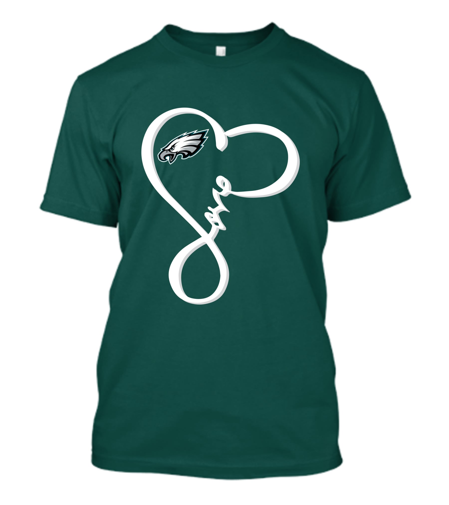Philadelphia Eagles Love Heart T-Shirt