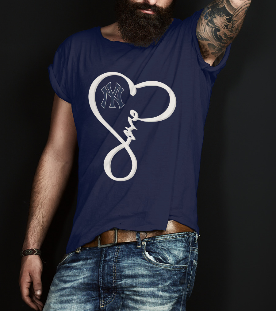Yankees Love Heart T-Shirt