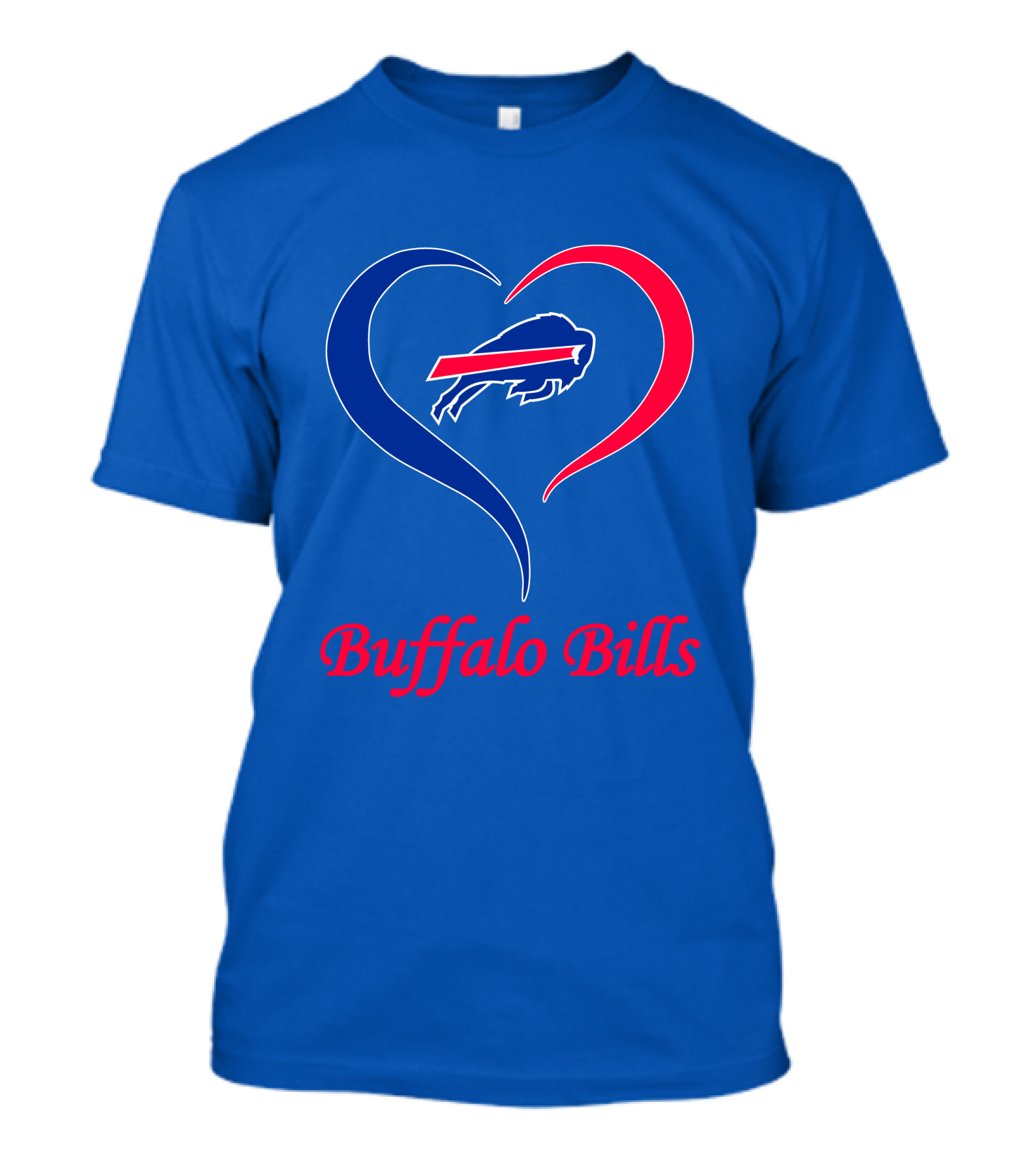 Buffalo Bills Heart Logo Fan Spirit T-Shirt