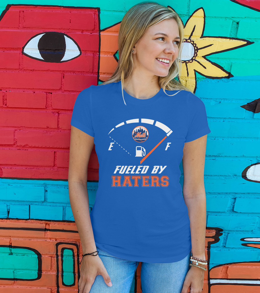 New York Mets Fueled By Haters Fuel Gauge T-Shirt
