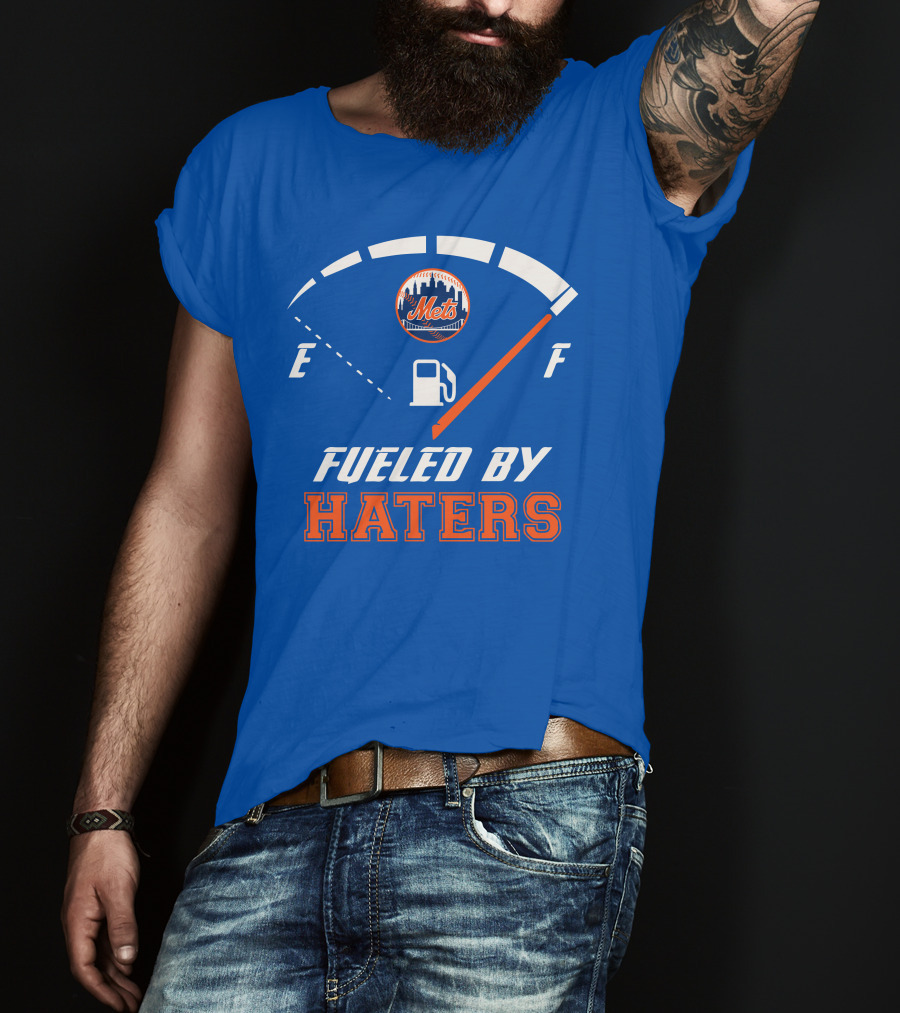 New York Mets Fueled By Haters Fuel Gauge T-Shirt