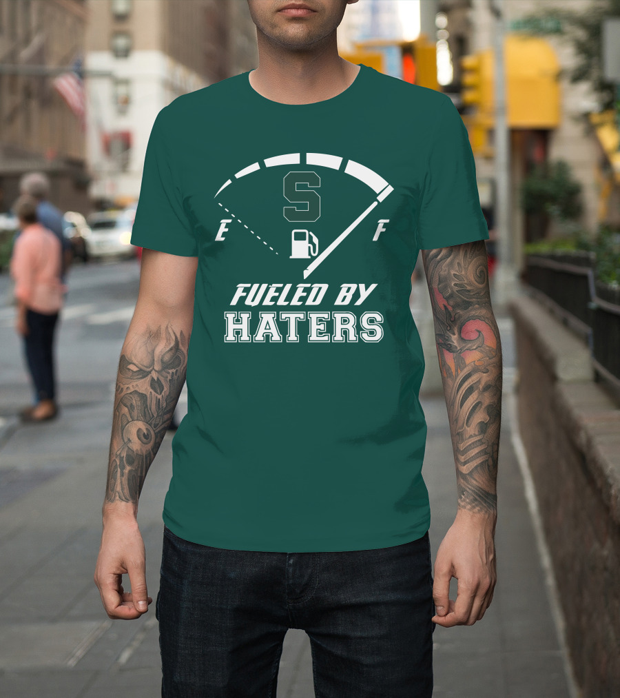 Fueled By Haters Michigan State S Icon Fuel Gauge T-Shirt