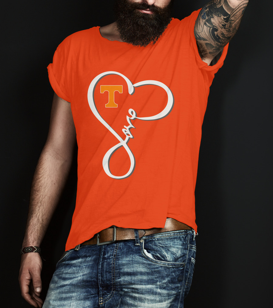 Heart-Shaped Love Tennessee Volunteers T-Shirt