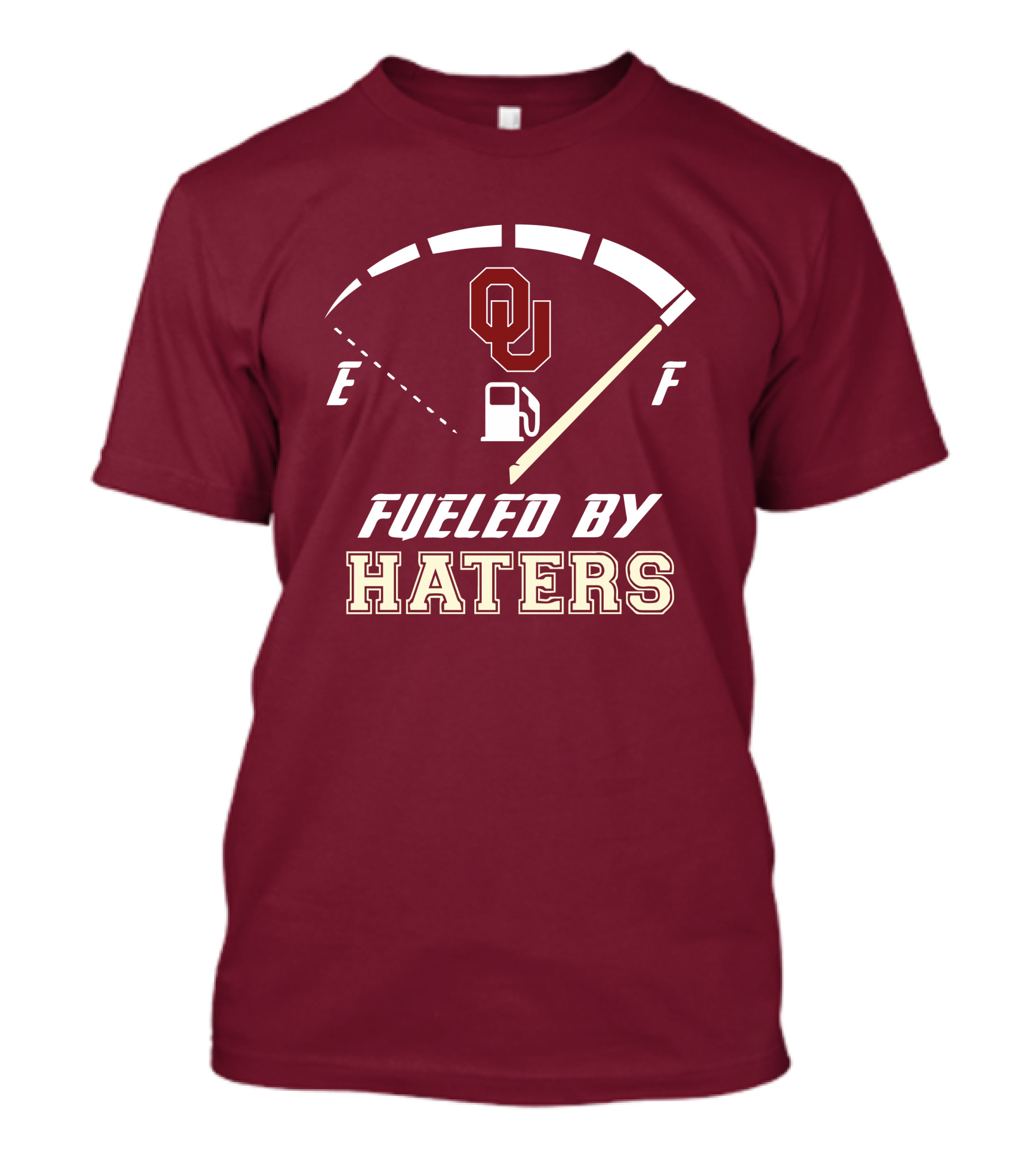 Oklahoma Sooners Fueled By Haters Energy Meter OU T-Shirt