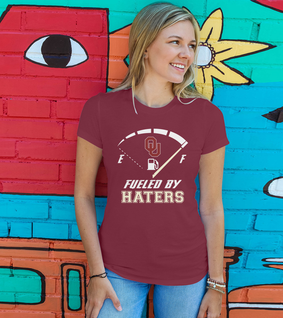 Oklahoma Sooners Fueled By Haters Energy Meter OU T-Shirt