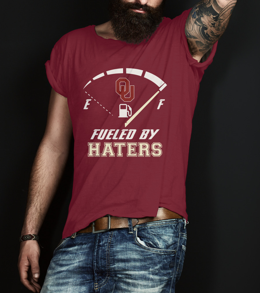 Oklahoma Sooners Fueled By Haters Energy Meter OU T-Shirt