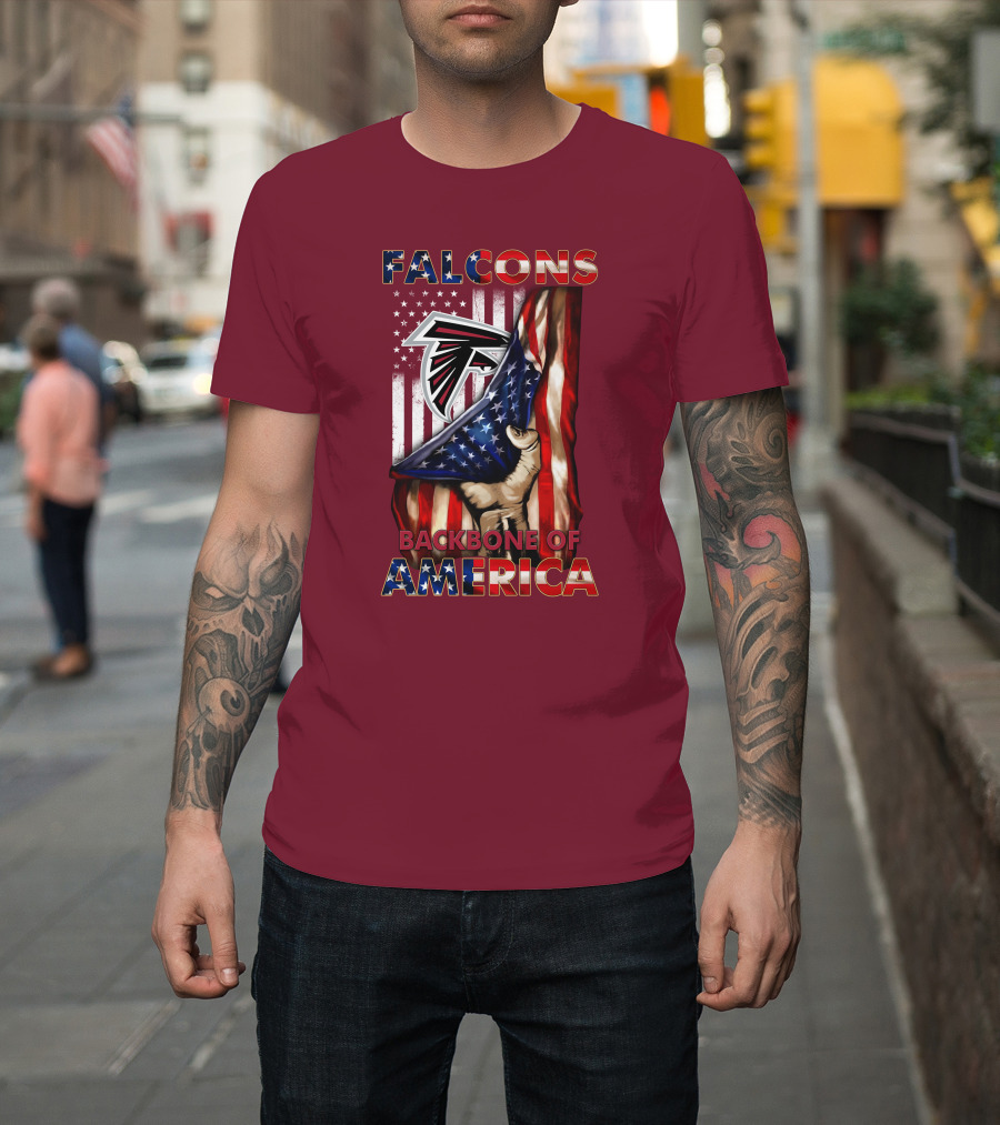 Falcons Backbone Of America Patriots T-Shirt