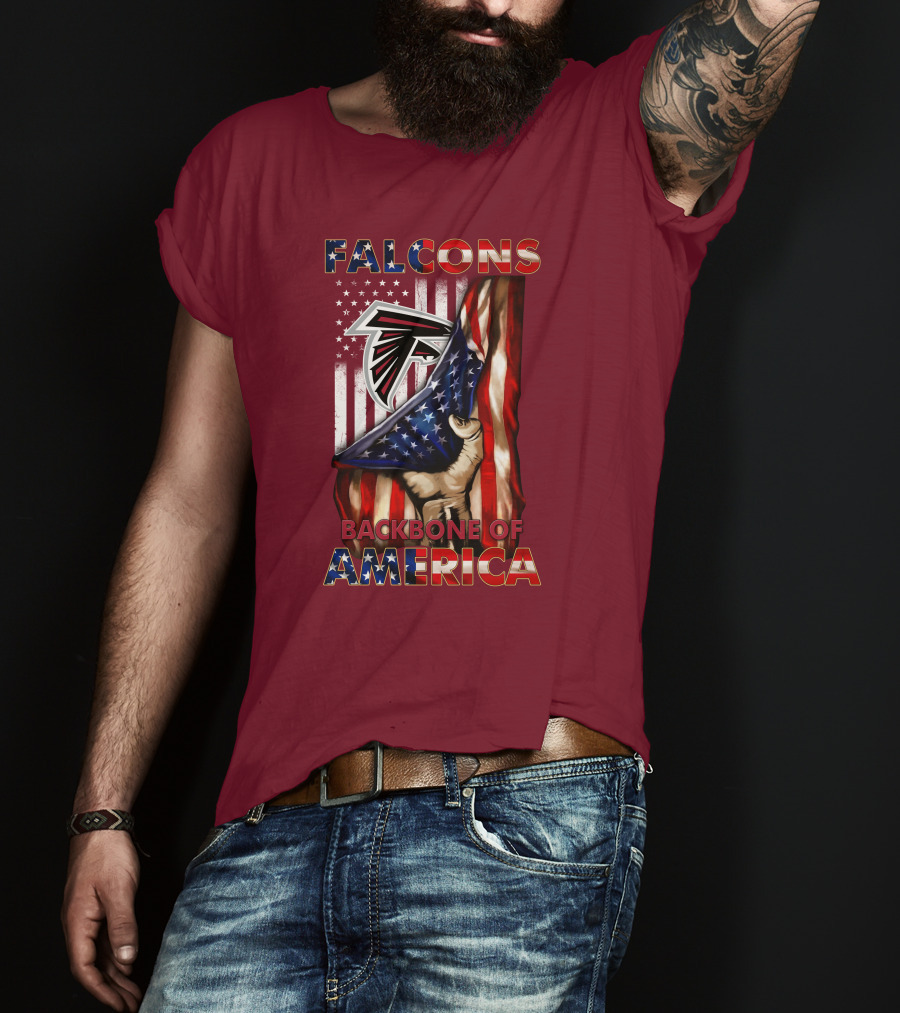Falcons Backbone Of America Patriots T-Shirt