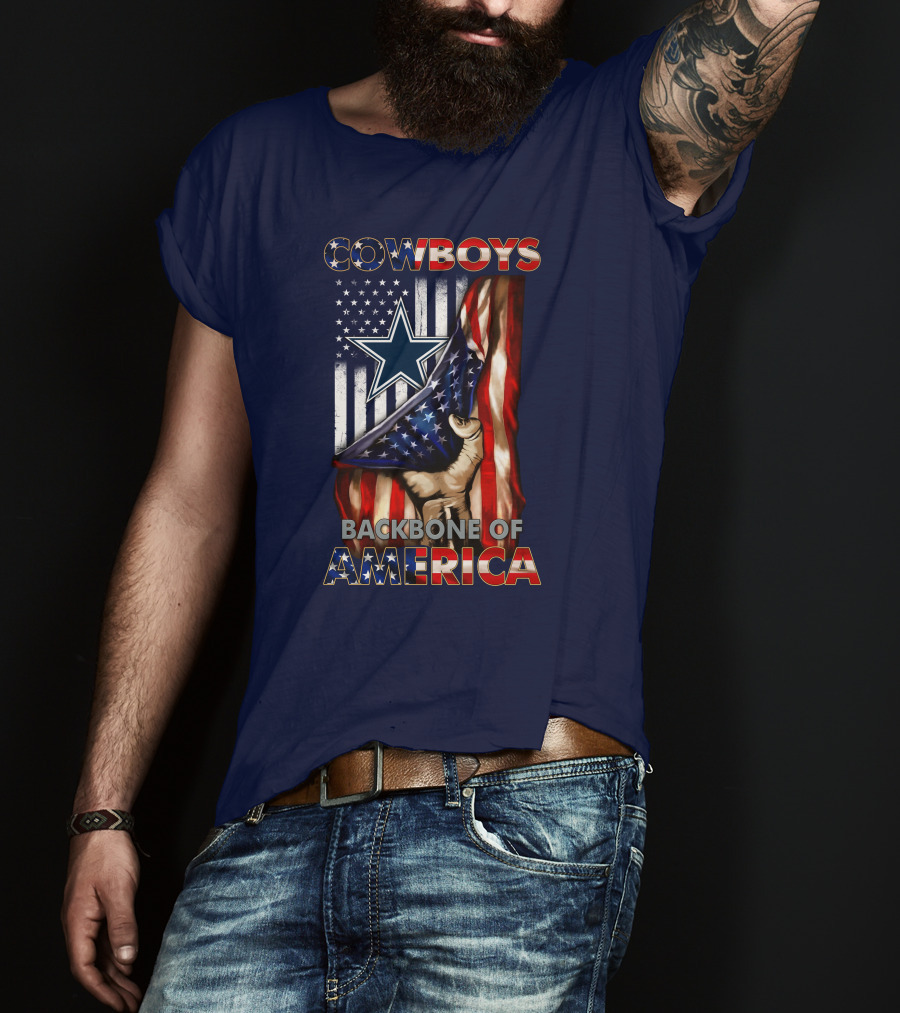 Cowboys Backbone Of America Star And Stripes Patriots T-Shirt