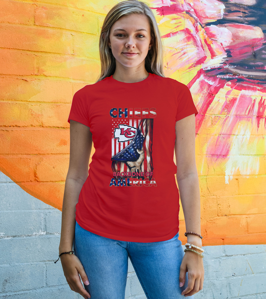 Chiefs Kc Backbone Of America T-Shirt