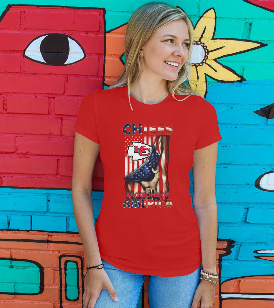 Chiefs Kc Backbone Of America T-Shirt