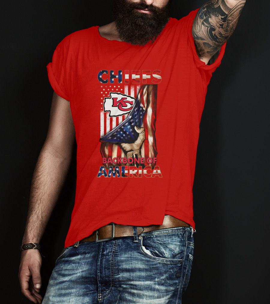 Chiefs Kc Backbone Of America T-Shirt