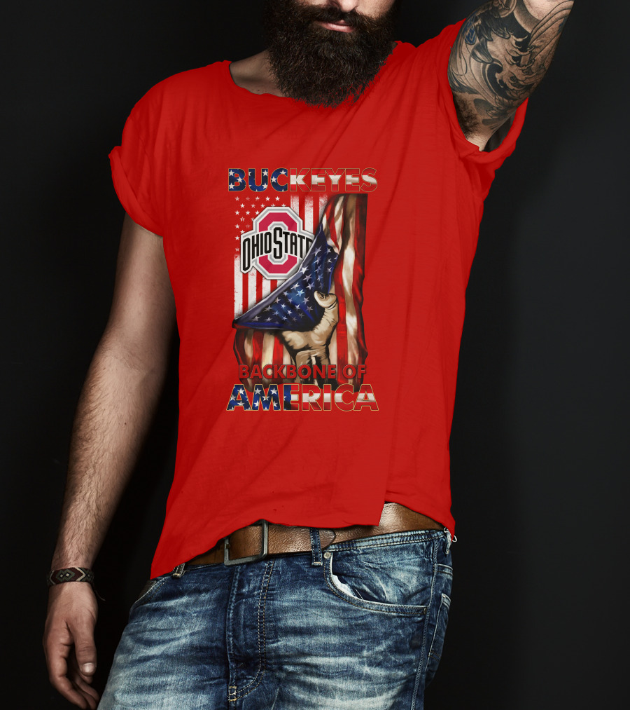 Ohio State Buckeyes Backbone Of America Patriotic Edition T-Shirt