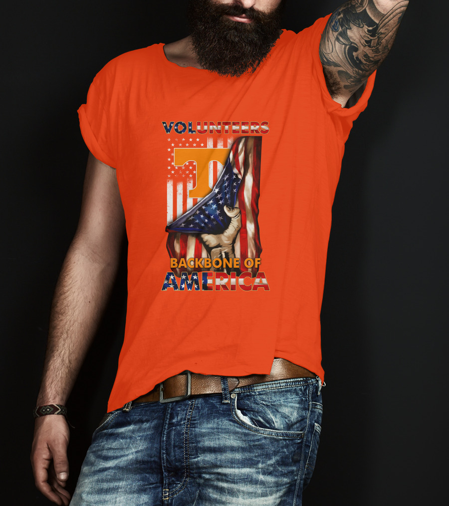 Tennessee Volunteers Backbone Of America Patriotic T-Shirt