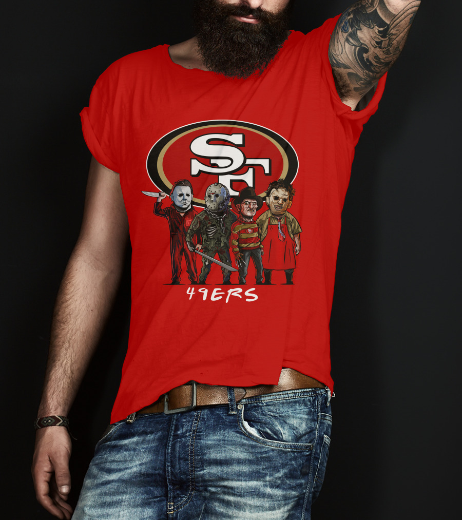 San Francisco 49ers Halloween Slasher Squad Icons 49ers T-Shirt