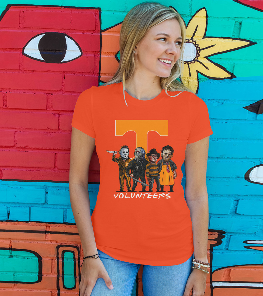 Tennessee Volunteers Halloween Horror Icons Squad T-Shirt