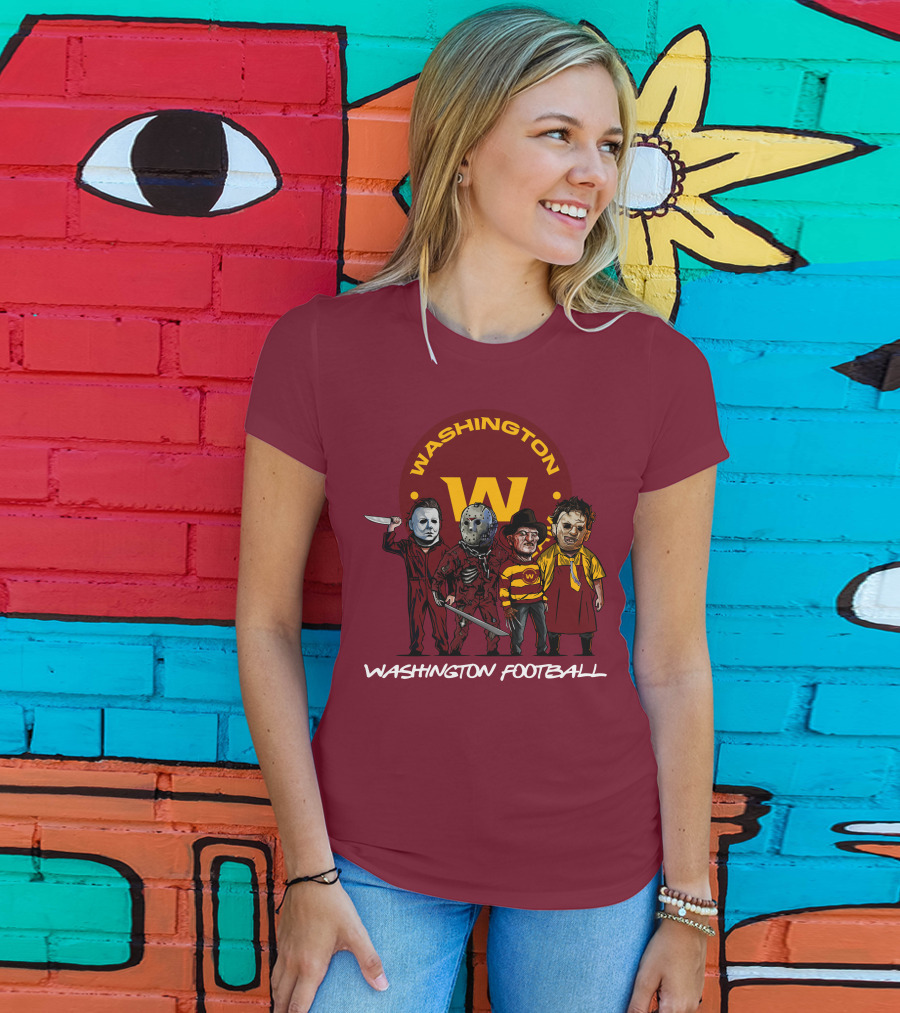 Washington Football Team Halloween The Slasher Squad Characters T-Shirt