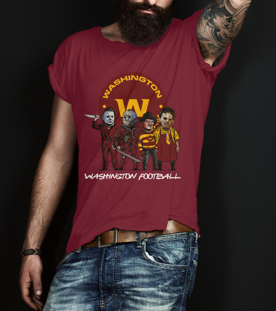 Washington Football Team Halloween The Slasher Squad Characters T-Shirt