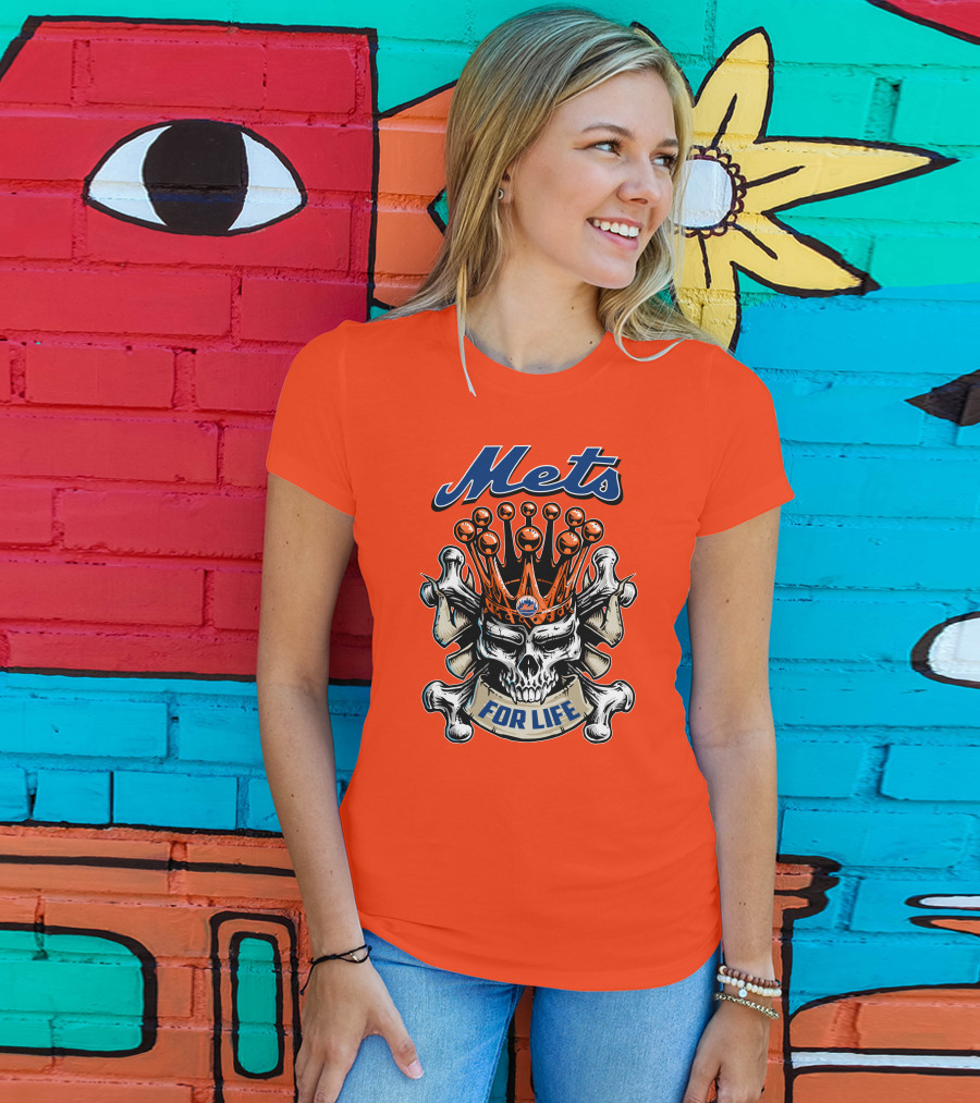 Mets Skull King For Life T-Shirt