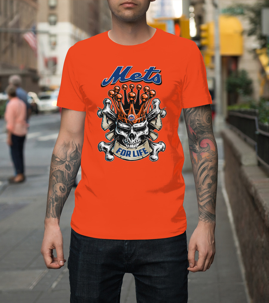 Mets Skull King For Life T-Shirt