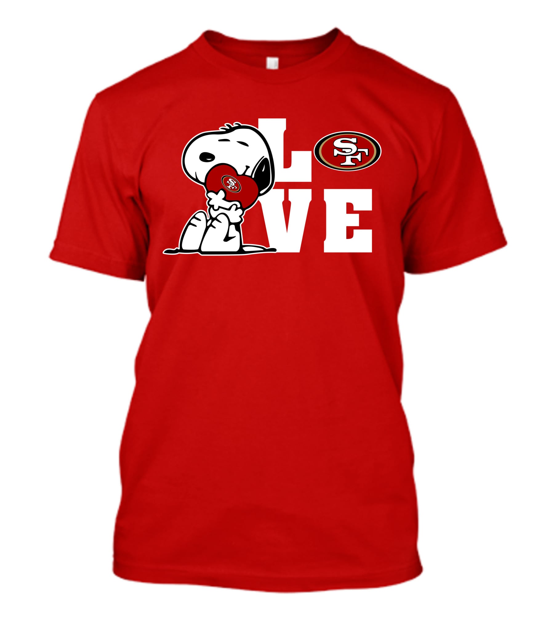 Snoopy Love San Francisco 49ers Sf T-Shirt