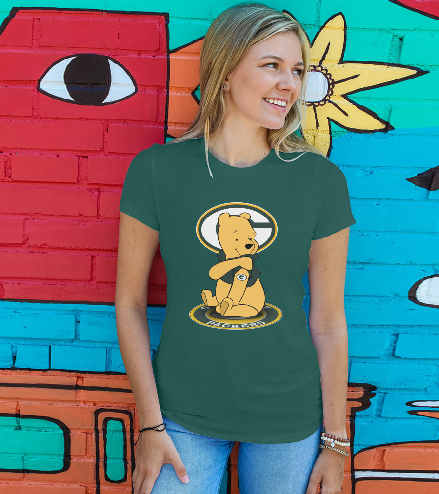 Green Bay Packers Winnie The Pooh G Logo Packers T-Shirt