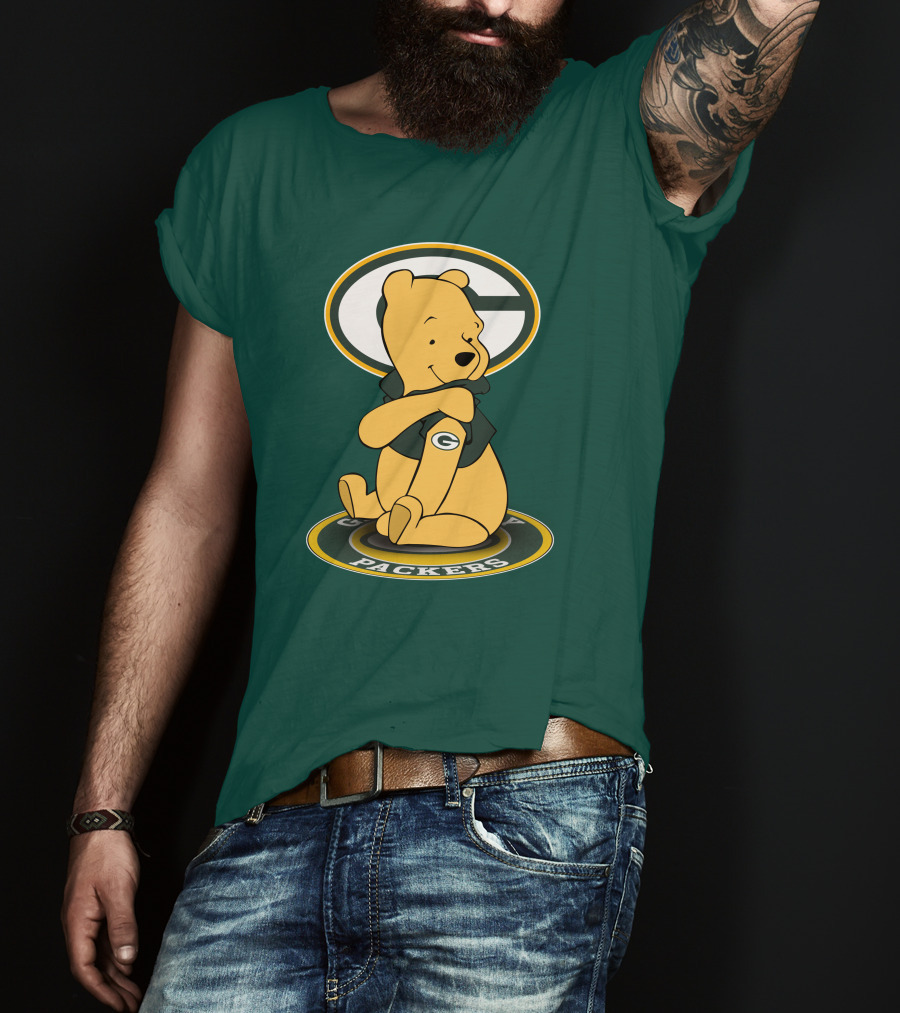 Green Bay Packers Winnie The Pooh G Logo Packers T-Shirt