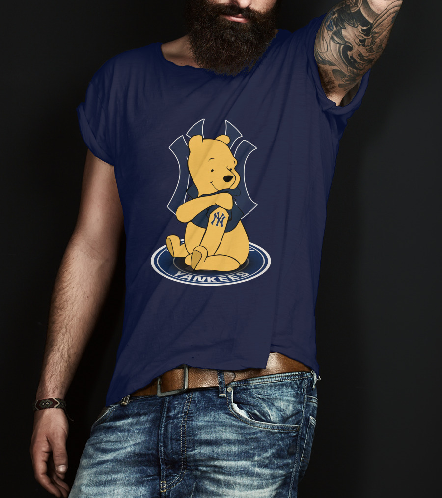 New York Yankees Winnie The Pooh Yankees Logo T-Shirt
