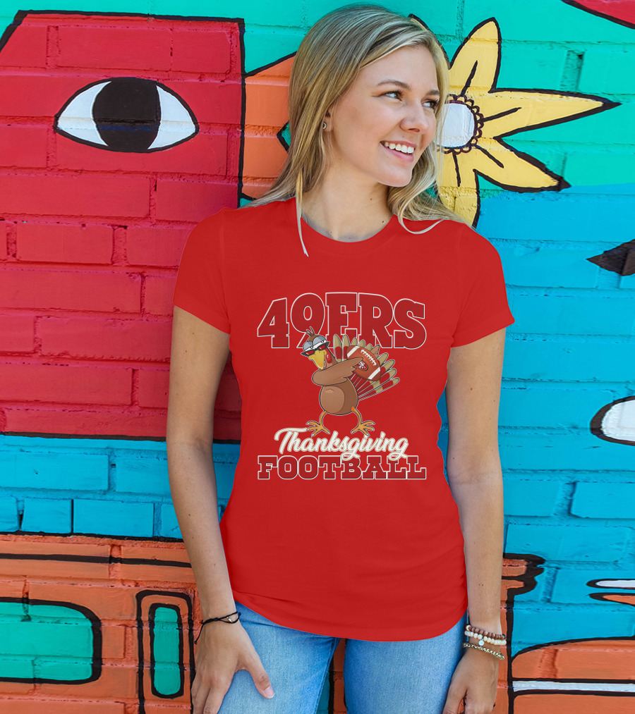 49ers Thanksgiving Football Turkey T-Shirt