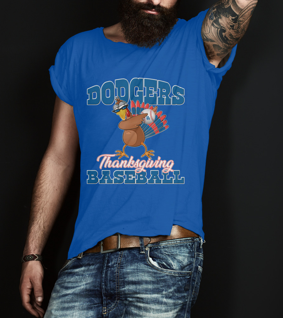Dodgers Thanksgiving Baseball T-Shirt