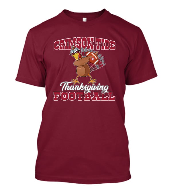 Crimson Tide Thanksgiving Football Turkey T-Shirt