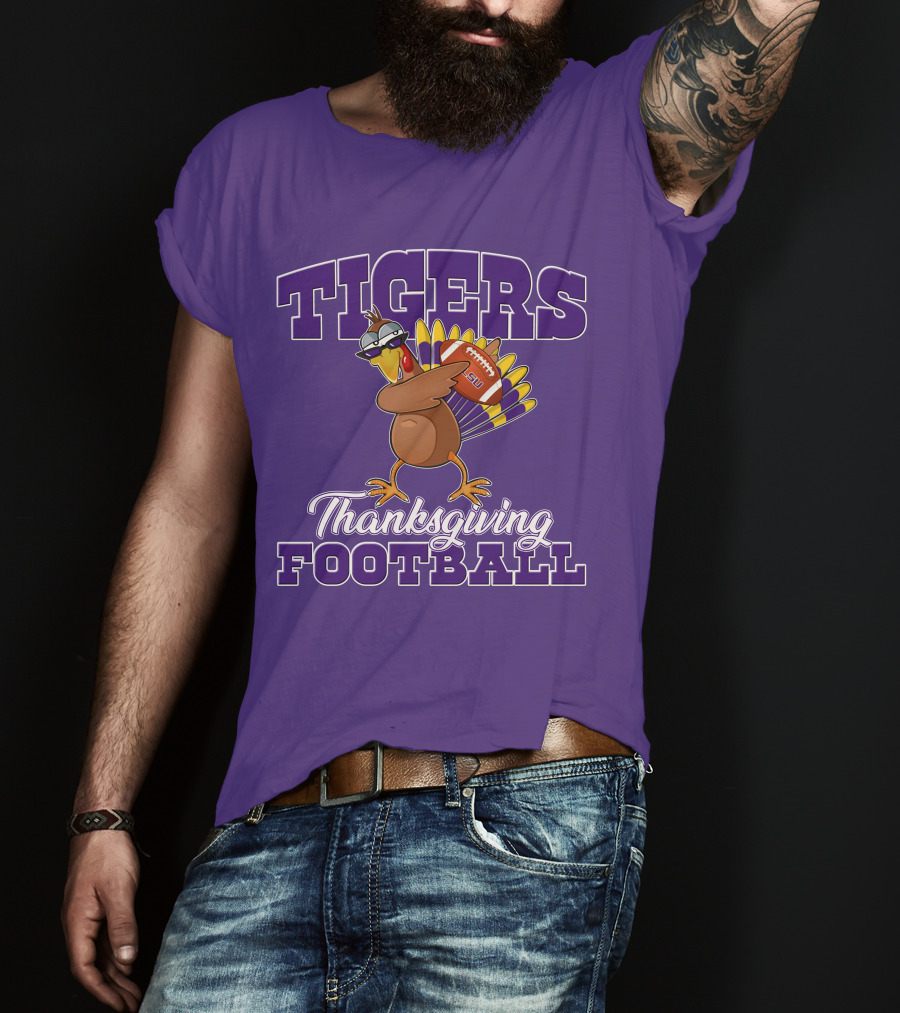 Tigers Thanksgiving Football LSU Turkey T-Shirt