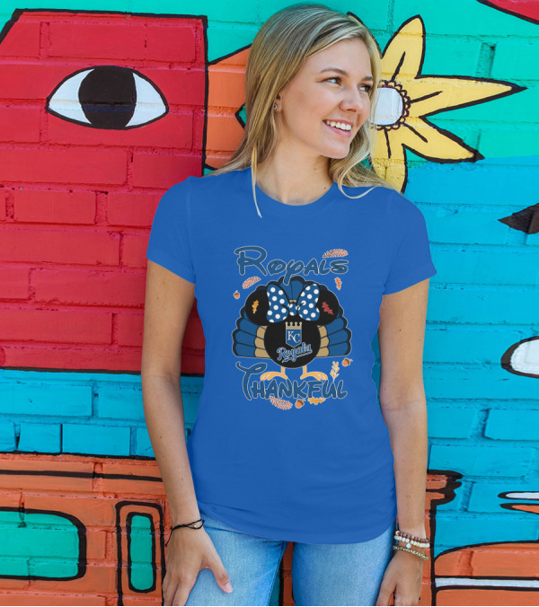 Royals KC Royals Thankful Thanksgiving T-Shirt
