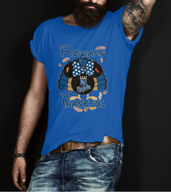 Royals KC Royals Thankful Thanksgiving T-Shirt