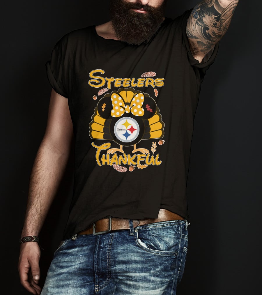 Steelers Thankful Thanksgiving Minnie T-Shirt