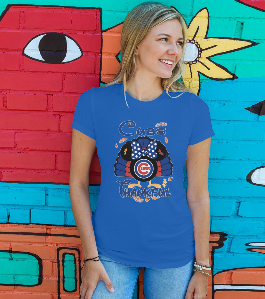 Cubs Thankful Minnie Thanksgiving T-Shirt