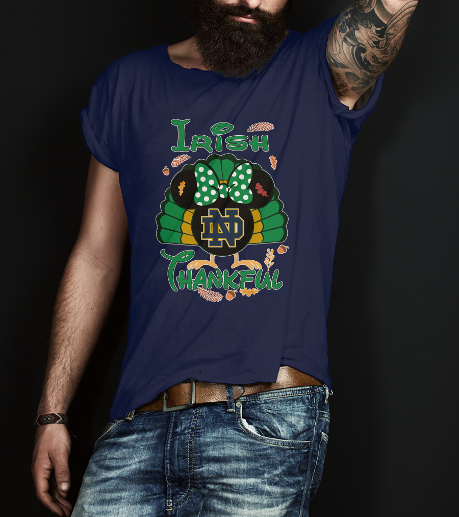 Irish Thankful ND Thanksgiving Minnie T-Shirt